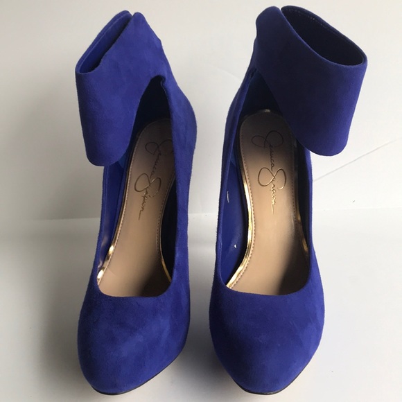Jessica Simpson ‘NWing’ Suede Platform Heels 8.5 - Picture 5 of 12
